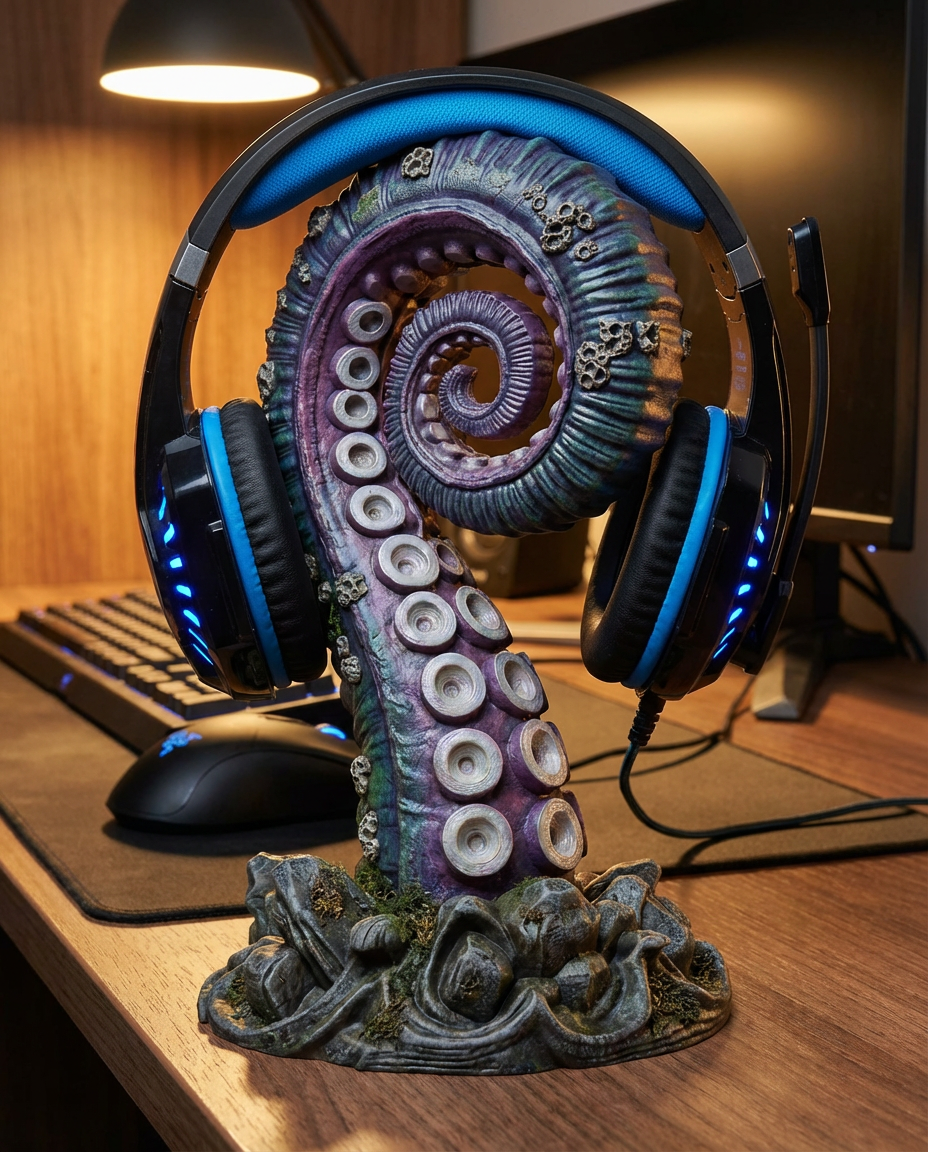 Buy Kraken Tentacle Headphone Stand | Deep Ocean Decor for $3.00